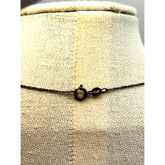 Vintage Danecraft 925 Sterling Silver Cross Necklace With Cubic Zirconia     A73 - Picture 5 of 12